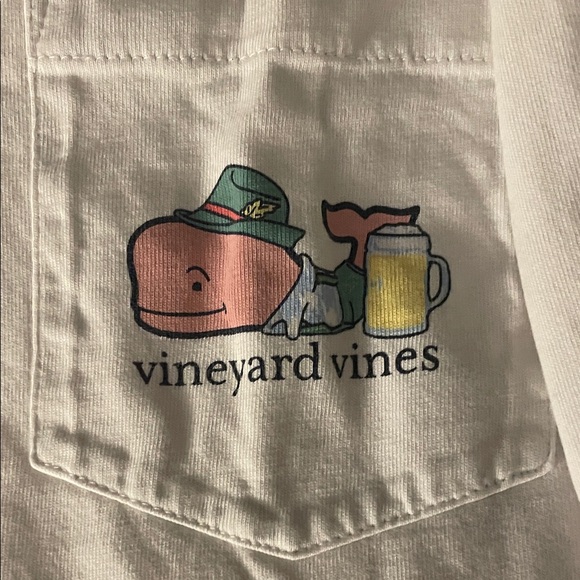 Vineyard Vines White German Long Sleeve Tee - Picture 3 of 4
